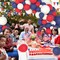 117PCS Navy Blue Red Balloon Garland Arch Kit with Sand White Balloons – Patriotic Birthday, Wedding, Baby Shower, Independence Day, Retirement & Party Decorations
